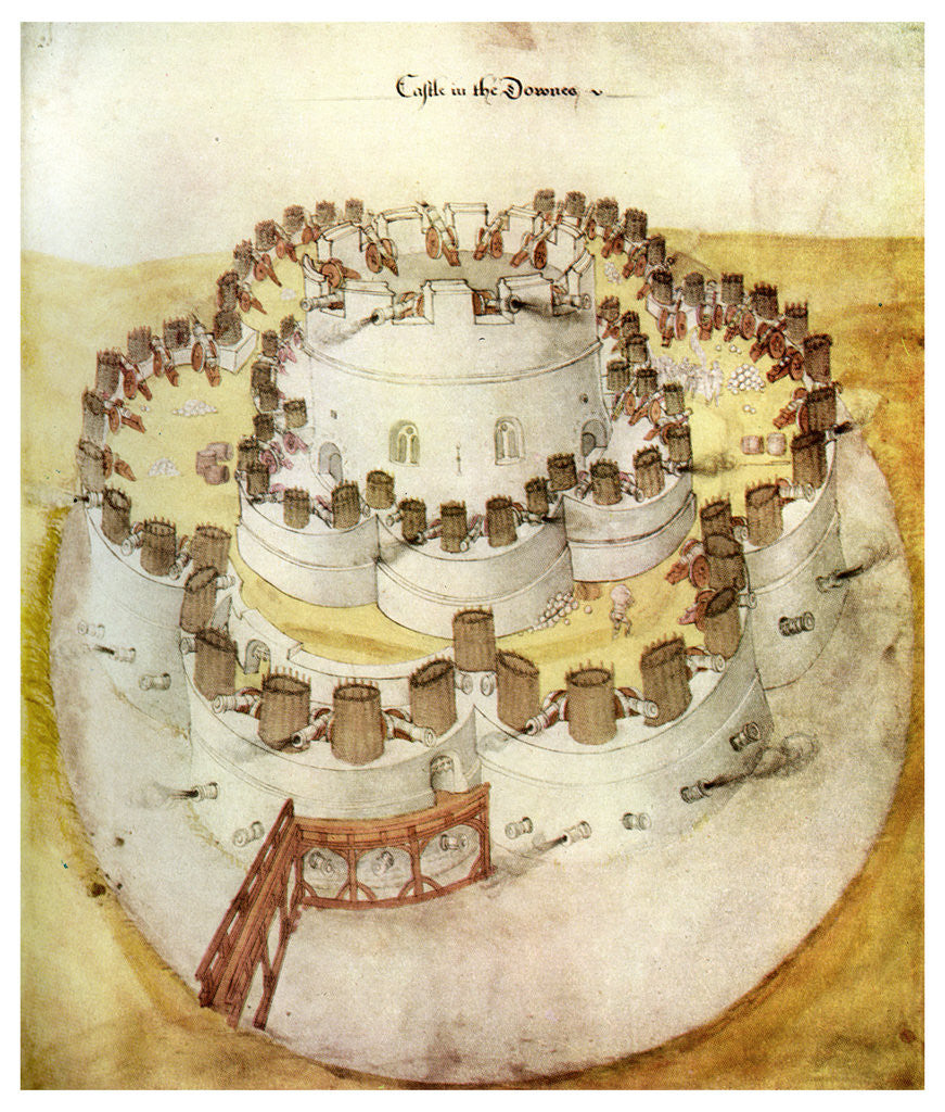 Detail of Tudor fort, Sandown, Kent by Anonymous