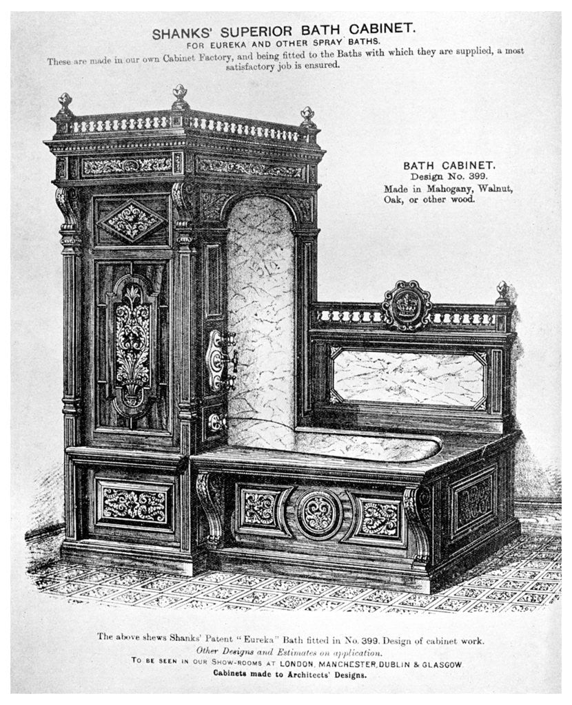 Detail of Shanks' Superior Bath Cabinet by Anonymous