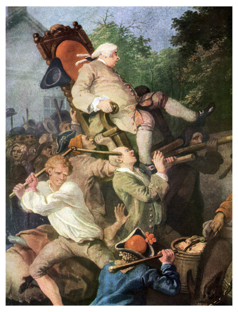 Detail of Detail from 'Chairing the Member', by William Hogarth by Anonymous