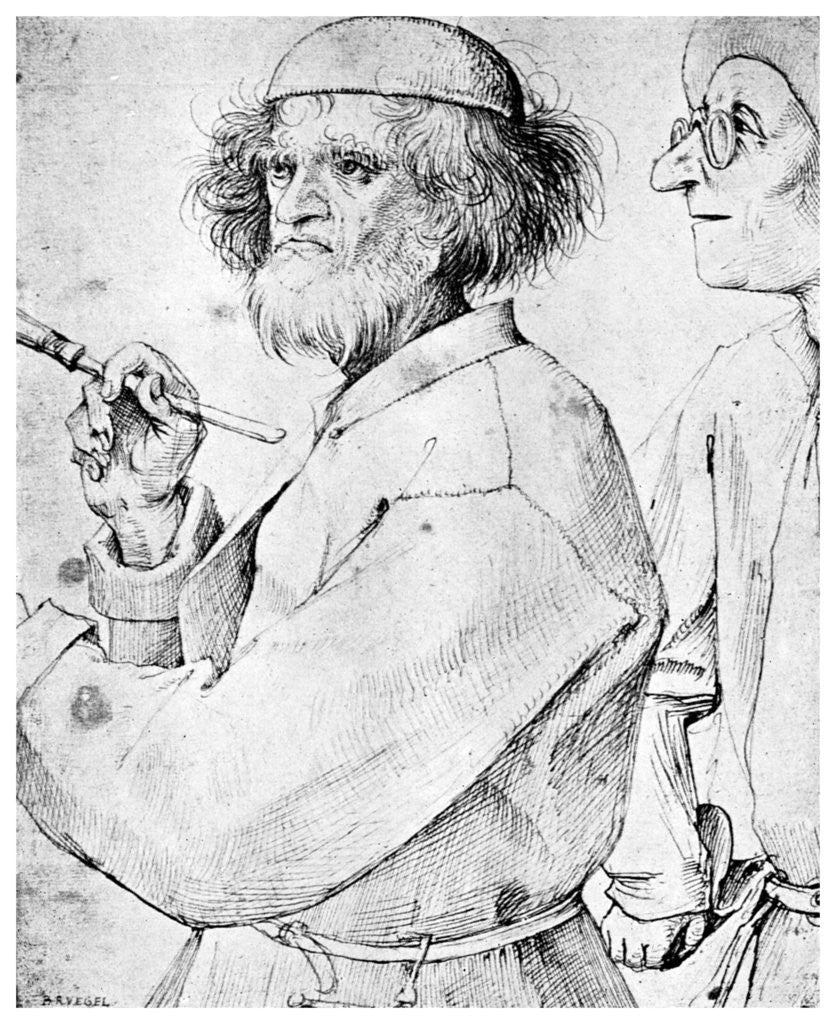 Detail of The Painter and the Connoisseur by Anonymous