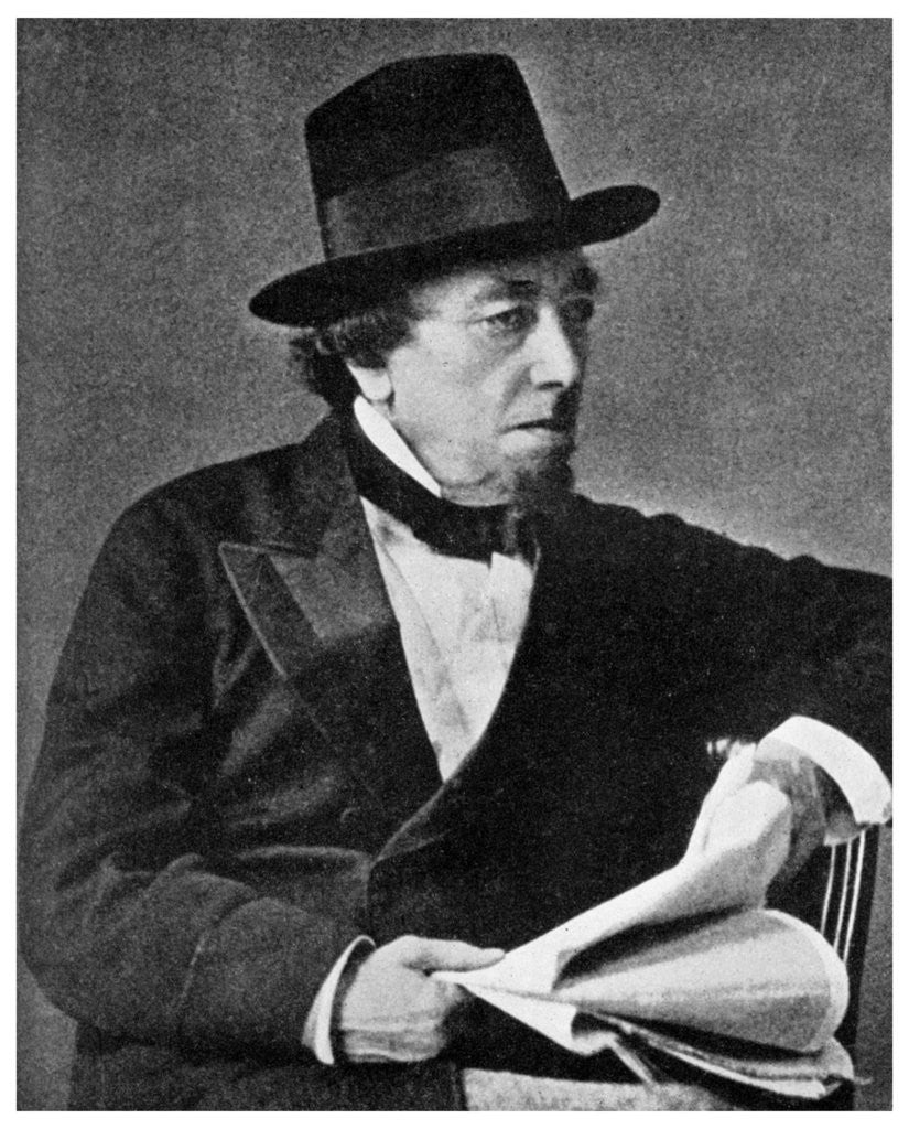 Detail of Benjamin Disraeli, British statesman by Anonymous