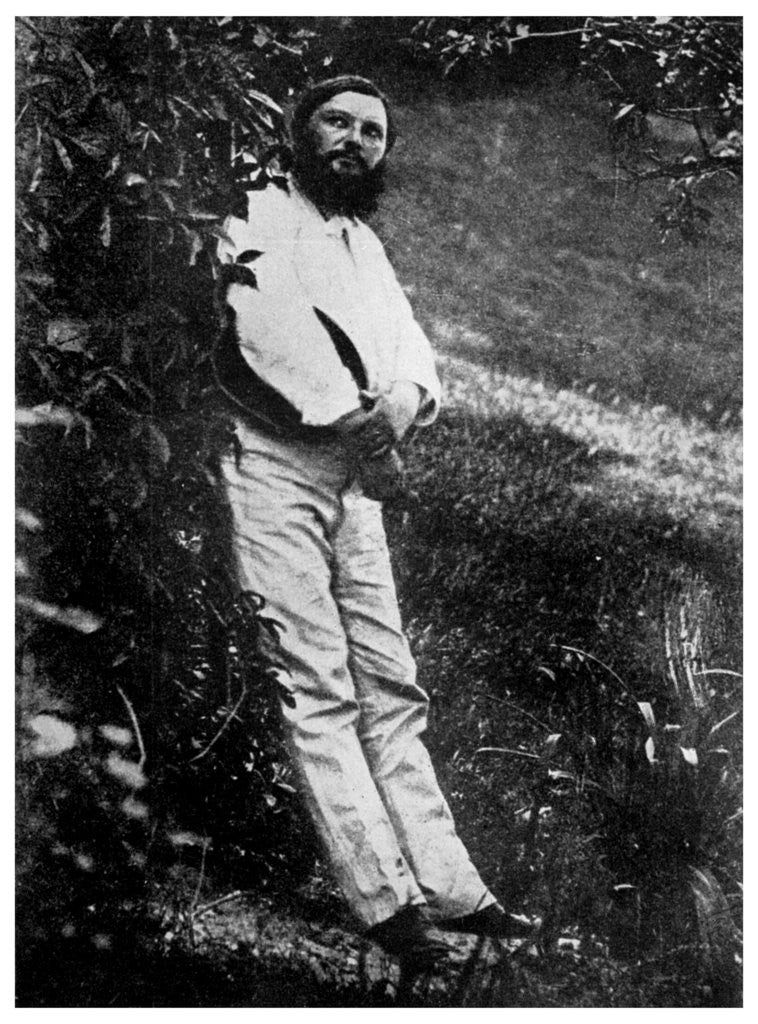 Detail of Gustave Courbet, French artist by Anonymous