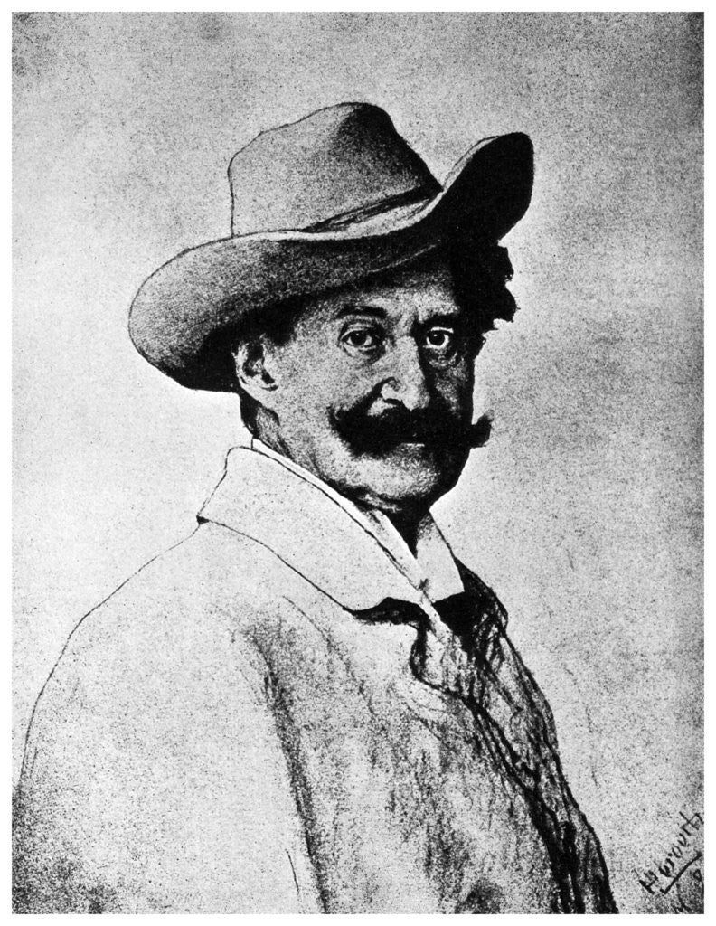 Detail of Johann Strauss the Younger, Austrian composer by Anonymous