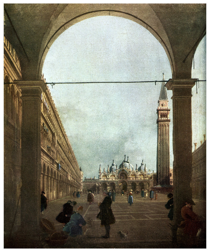 Detail of The Piazza, Venice by Anonymous
