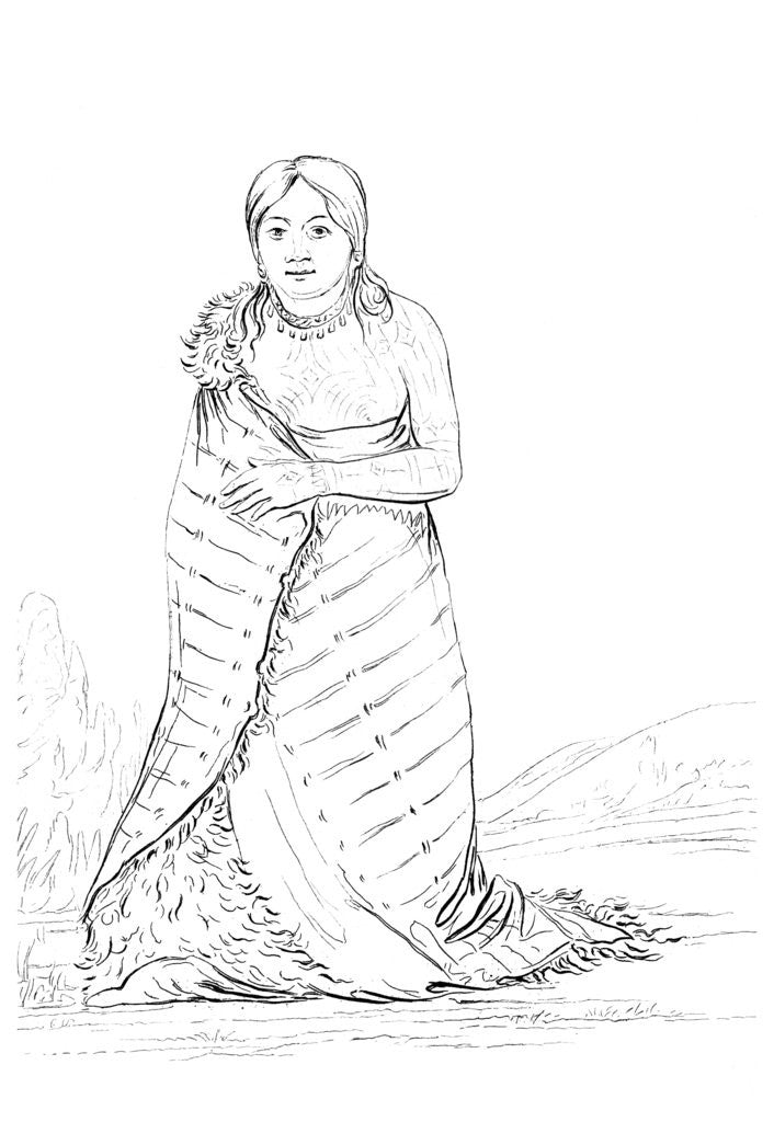 Detail of 'The Pure Fountain', wife of the chief of the Ponca tribe by Myers and Co