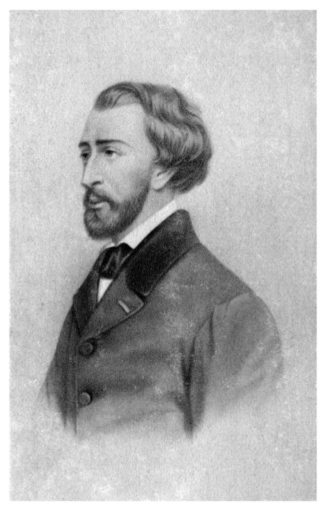 Detail of Alfred de Musset, French Romantic playwright, poet and painter, c1845-1890) by Anonymous