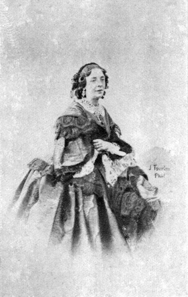 Detail of Virginie Dejazet, French actress by Anonymous