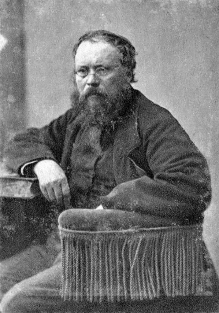 Detail of Pierre Joseph Proudhon, French mulualist political philosopher by Anonymous