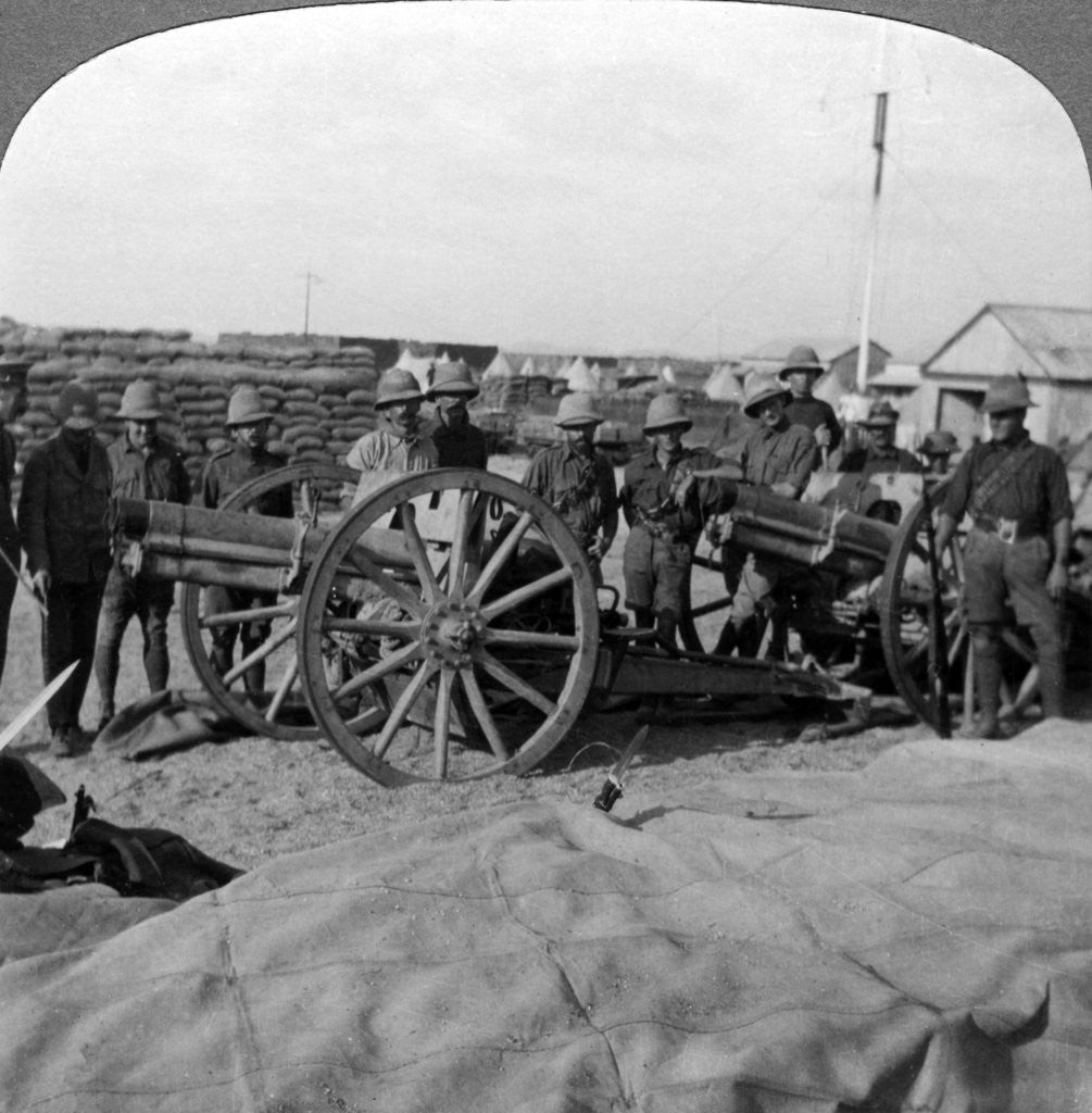 Detail of Guns and stores captured from the Turks, Palestine, World War I by Realistic Travels Publishers