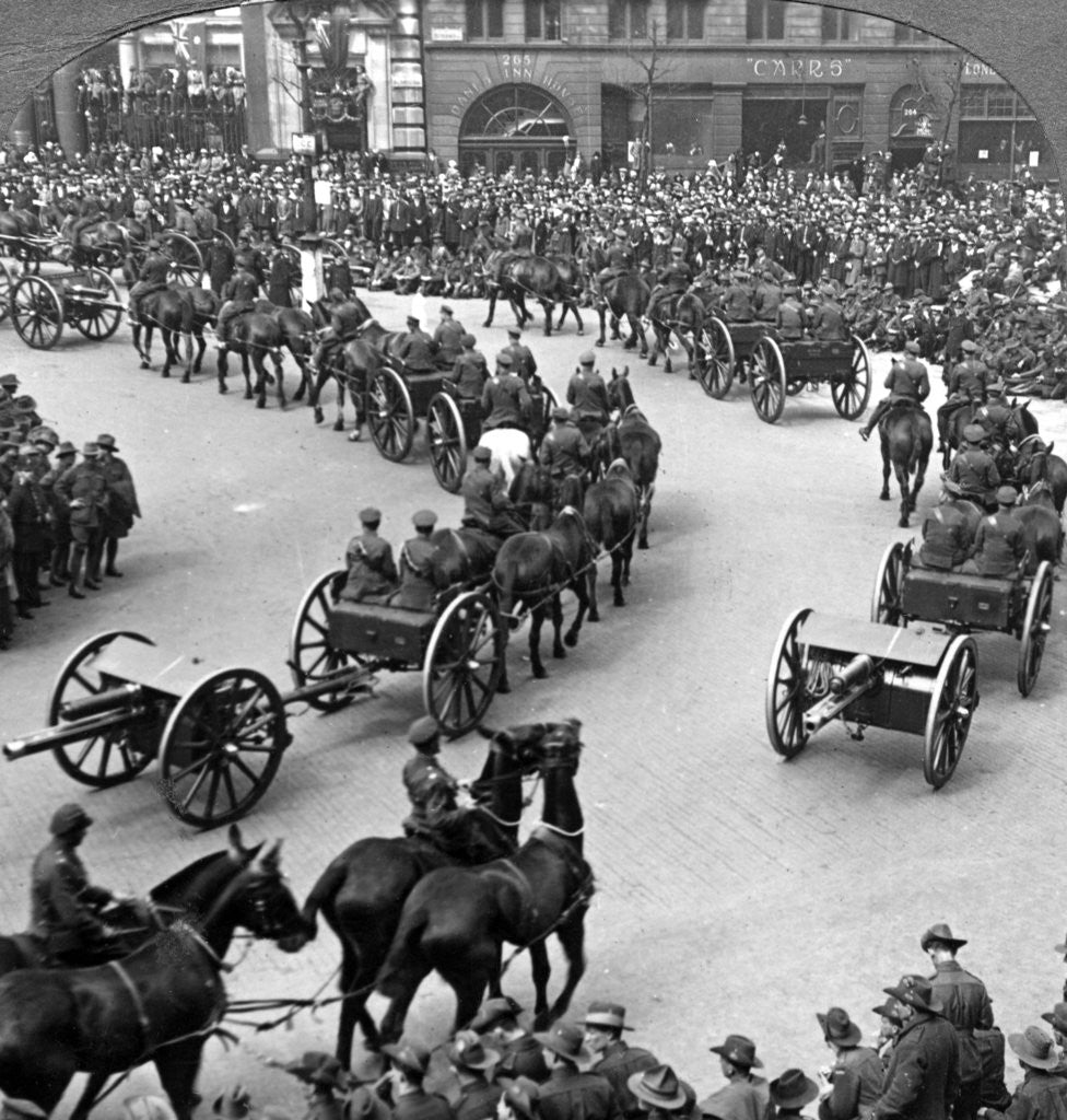 Detail of Commemoration of the end of World War I, London by Realistic Travels Publishers