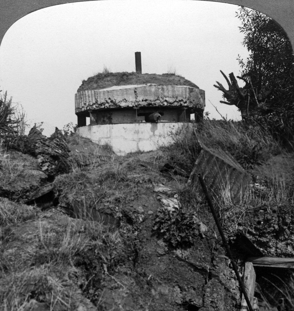 Detail of German pillbox, Bullecourt, France, World War I by Realistic Travels Publishers
