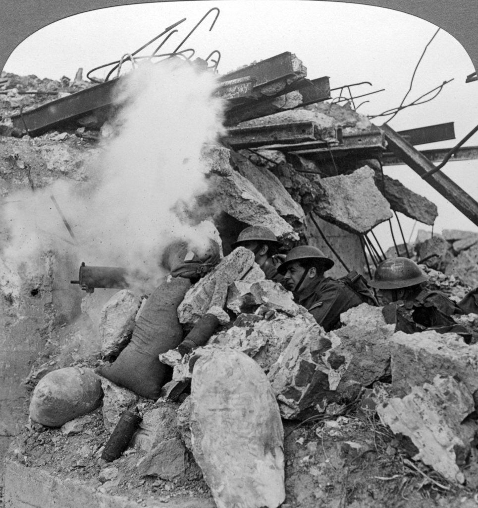 Detail of Machine gun nest, Poelcappelle, Belgium, World War I by Realistic Travels Publishers