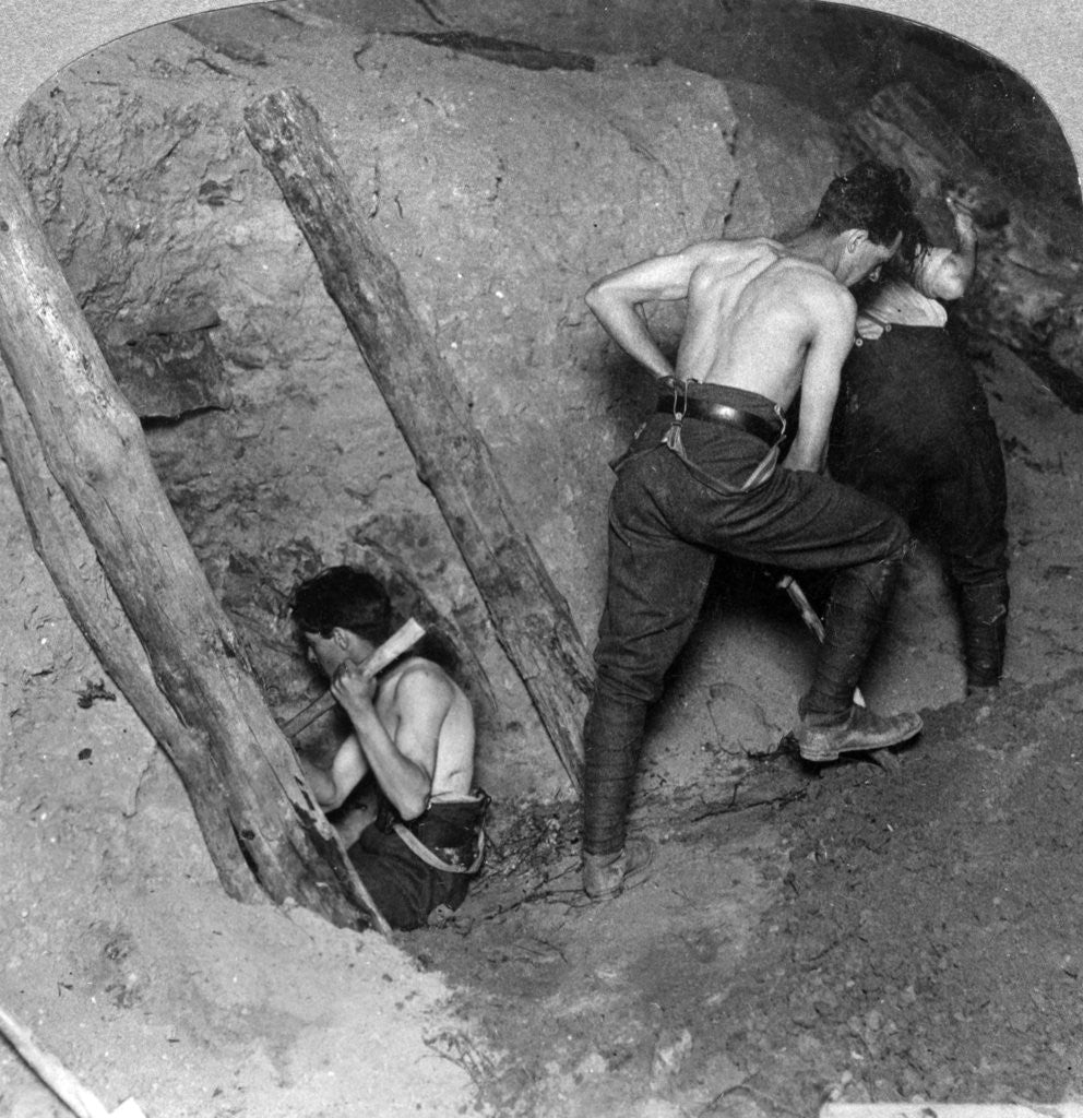 Detail of Mining at Messines Ridge, Belgium, World War I by Realistic Travels Publishers