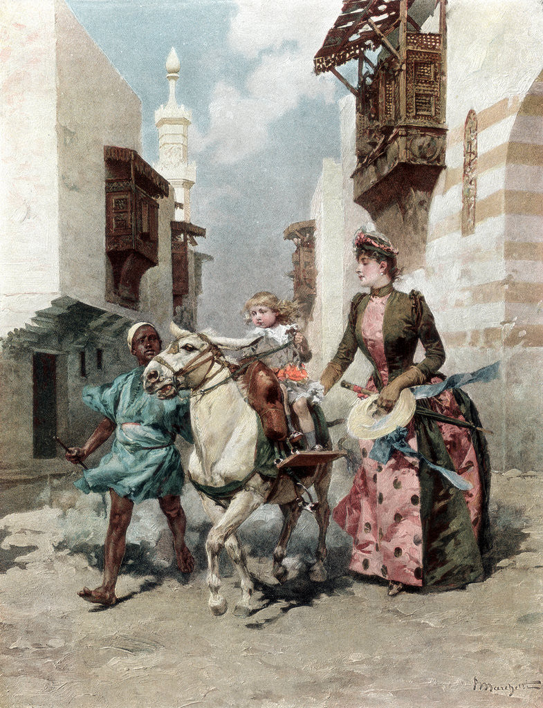 Detail of The Egyptian Quarter at the Universal Exposition, Paris by Anonymous