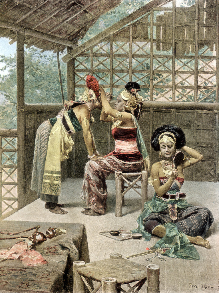 Detail of The Javanese dancers, Universal Exposition, Paris by Anonymous