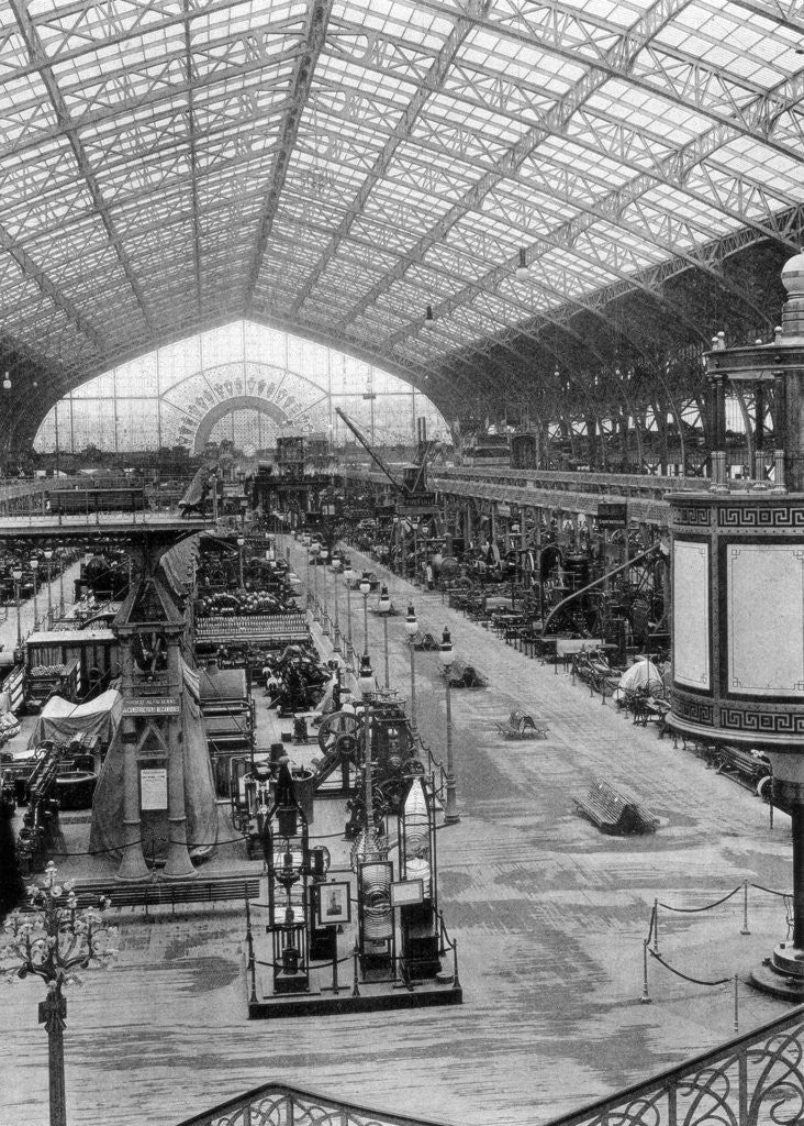 Detail of The Gallery of Machinery, Universal Exposition, Paris by Anonymous