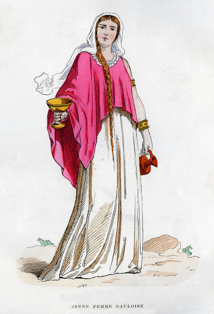 Detail of Young female Gaul by Anonymous