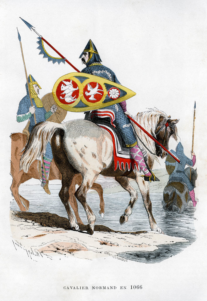 Detail of Norman cavalry by Anonymous