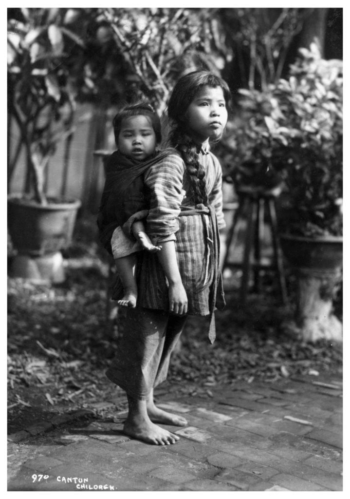 Detail of Children, Canton, China by Anonymous