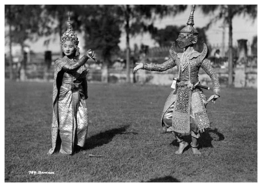 Detail of Dancers in traditional dress, Bangkok, Thailand by Anonymous