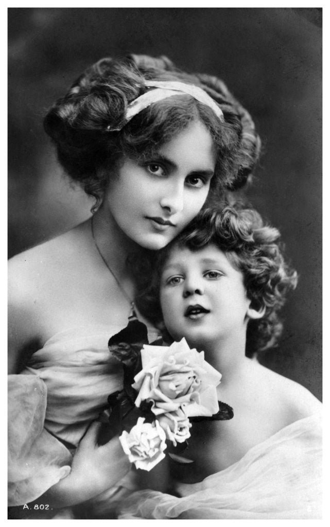 Detail of Woman and child by Anonymous