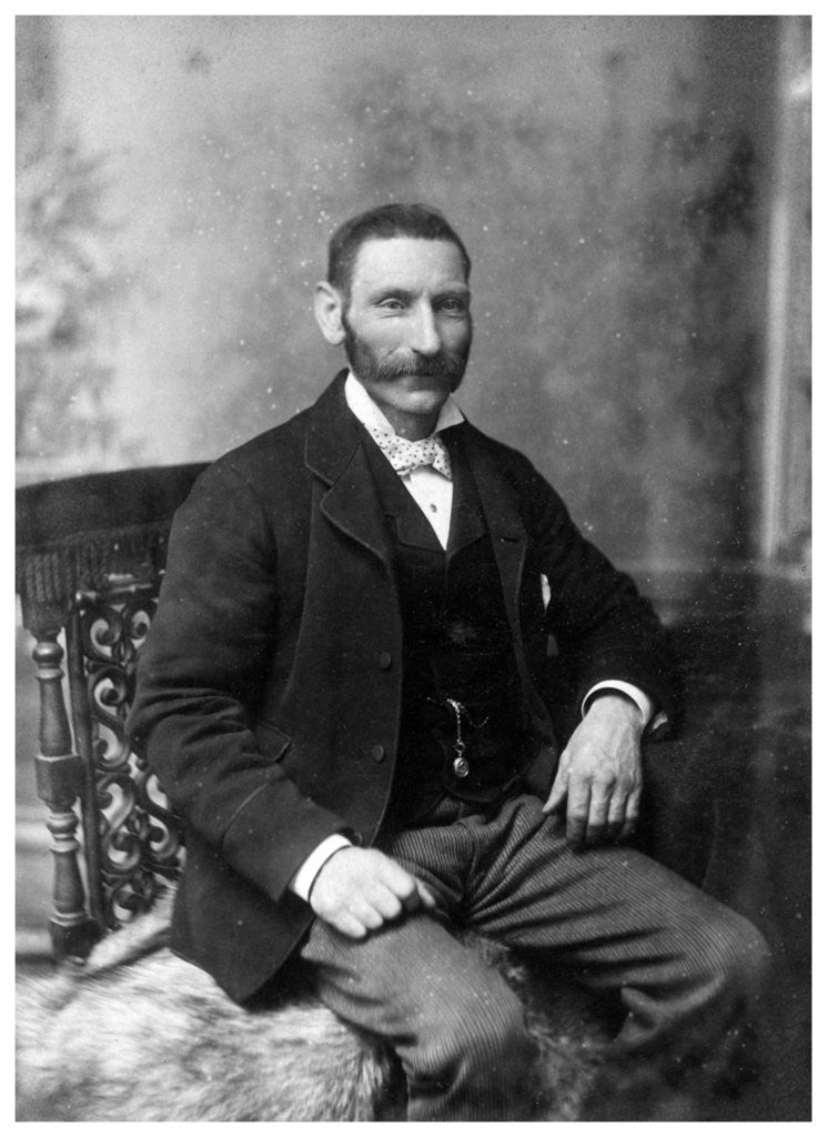 Detail of Man sitting in a chair by Theodore Waltenberg