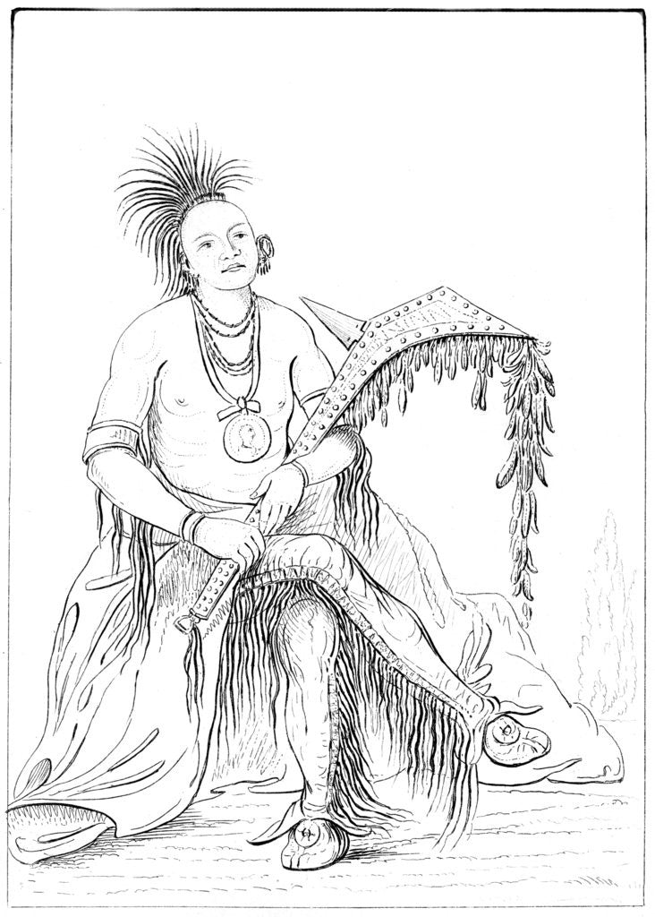 Detail of Osage, Fort Gibson, Arkansas by Tofswill and Myers