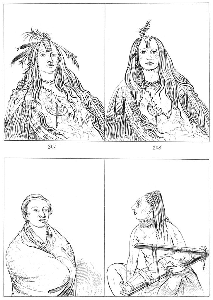 Detail of Flatheads, Nez Perces and Chinooks by Myers and Co