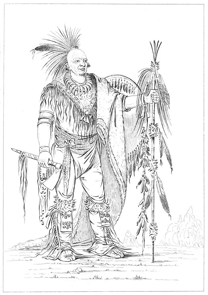 Detail of Sac or Fox brave by Myers and Co