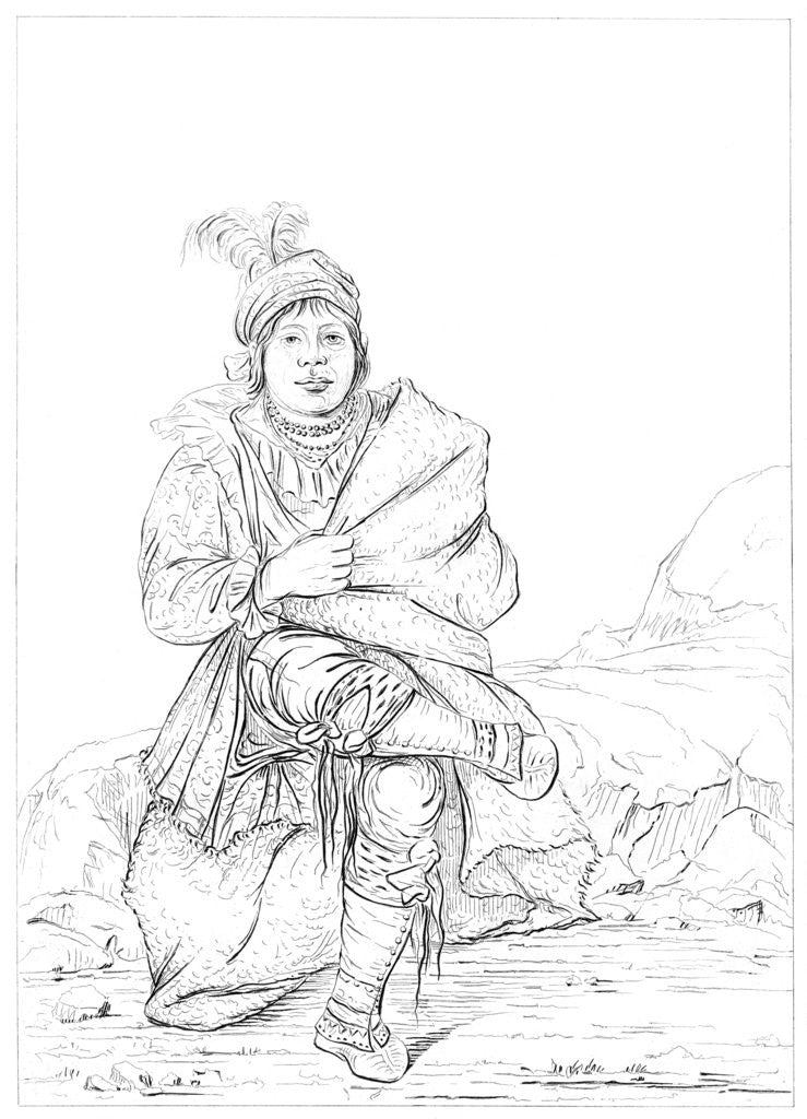 Detail of Native American, North Western Frontier by Myers and Co