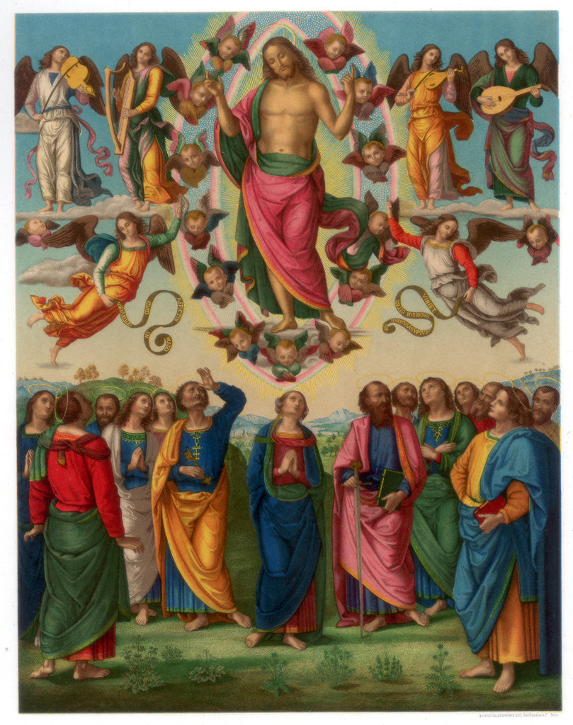Detail of The Ascension of Christ by Franz Kellerhoven
