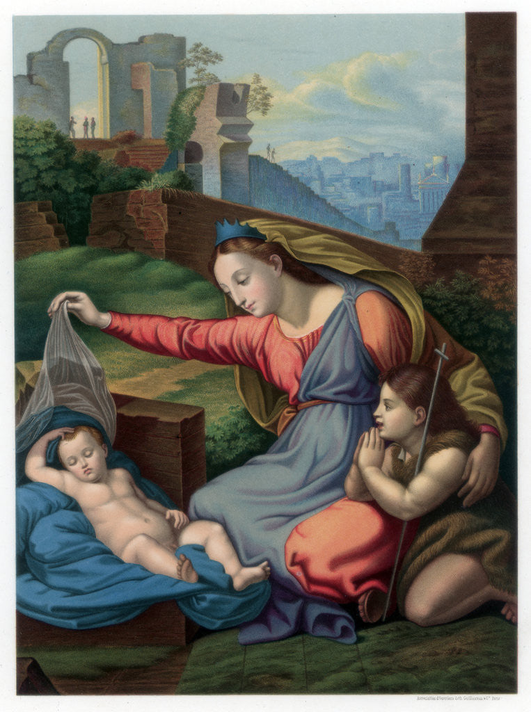 Detail of Madonna of the Blue Diadem by Franz Kellerhoven