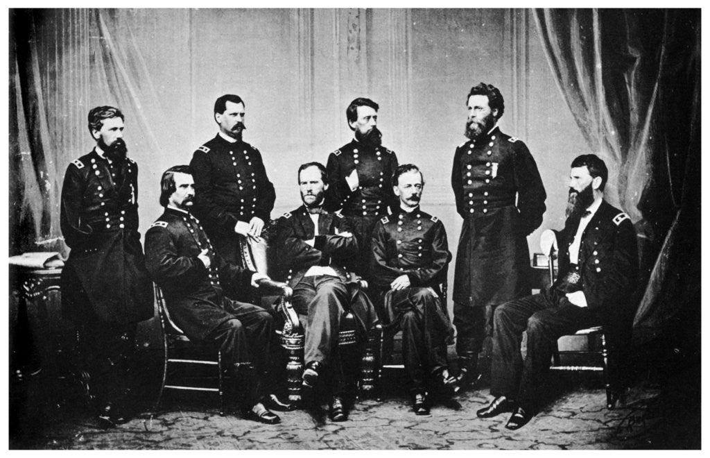 Detail of William Tecumseh Sherman and his Generals, American Civil War by Anonymous