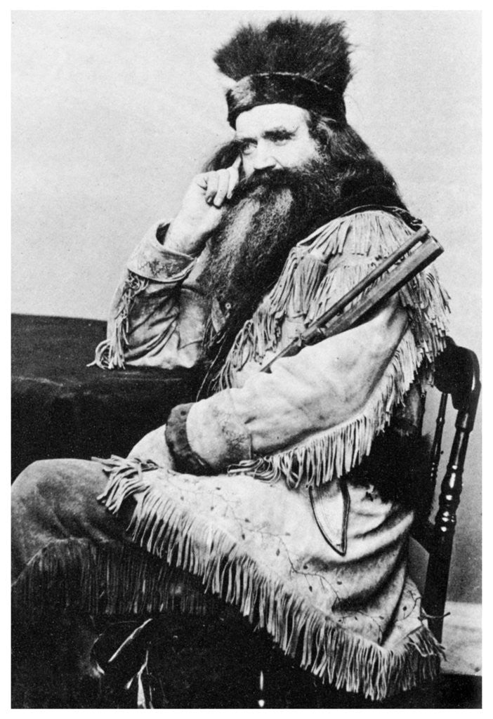 Detail of Seth Kinman, American hunter, 1860s by Anonymous