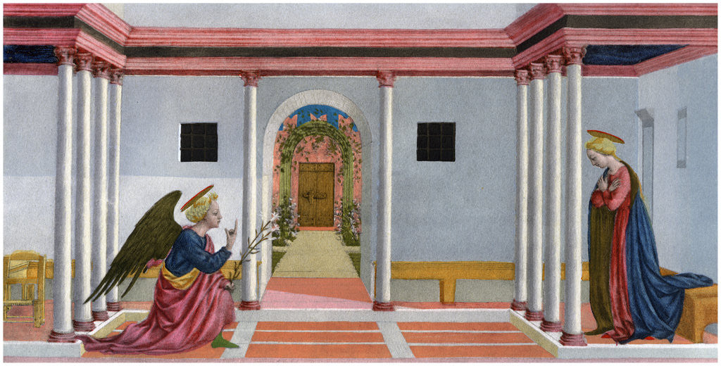 Detail of The Annunciation by Anonymous