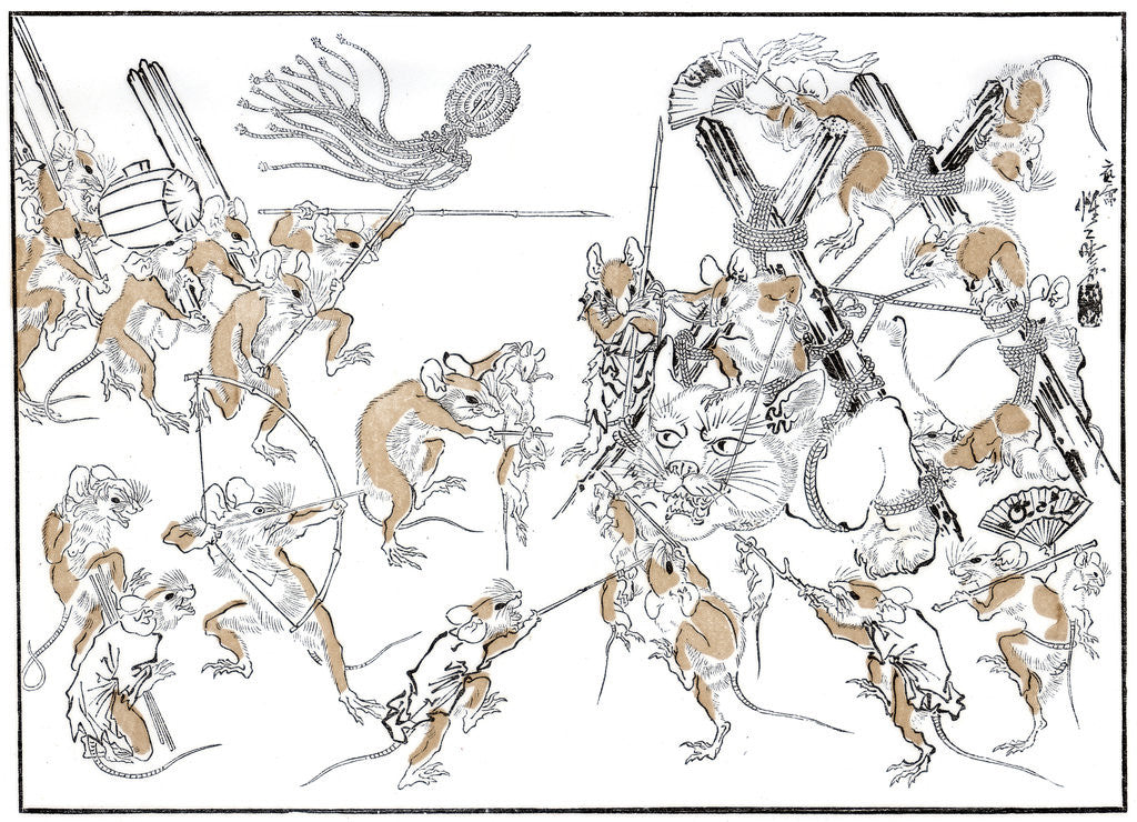 Detail of Retribution, the Rats and the Cat by Anonymous