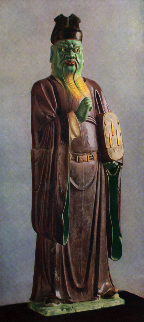 Detail of Statuette of a Judge of hell, Chinese, middle Ming dynasty by Anonymous