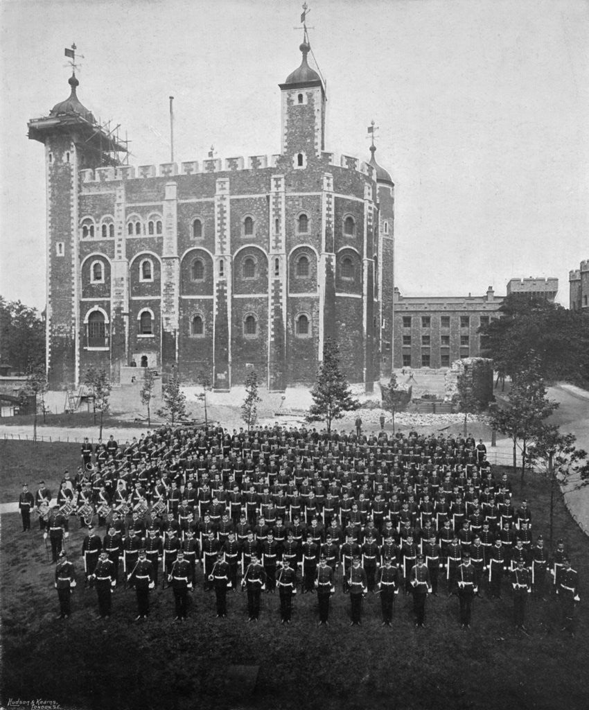 Detail of The 1st Suffolk Regiment at the Tower of London by WW Rouch