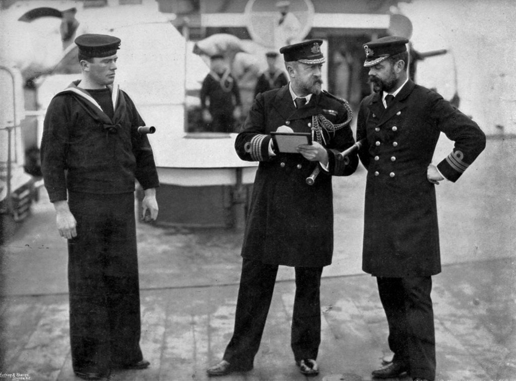 Detail of A message for the captain of the battleship HMS Magnificent by Gregory & Co