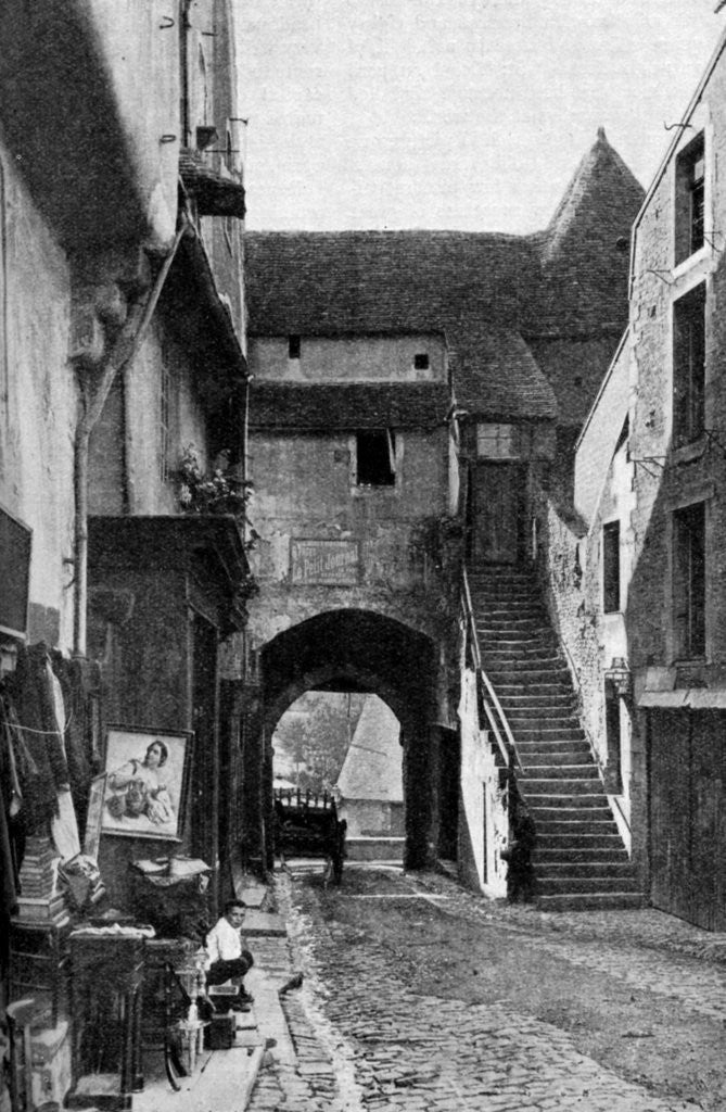 Detail of An old curiosity shop in Falaise, Normandy, France by Humphrey Joel