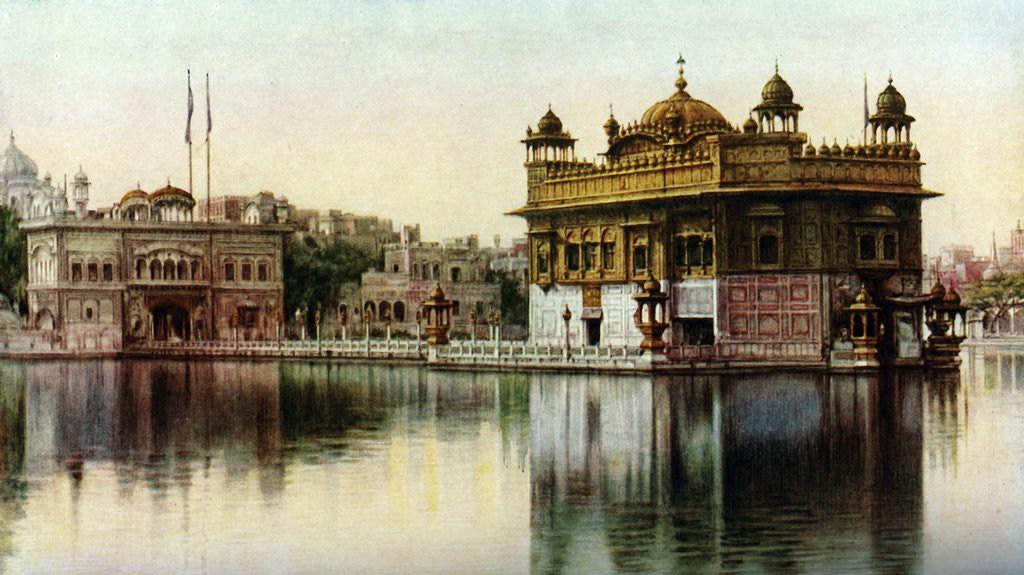 Detail of Golden Temple, Amritsar, Punjab, India by E Candler