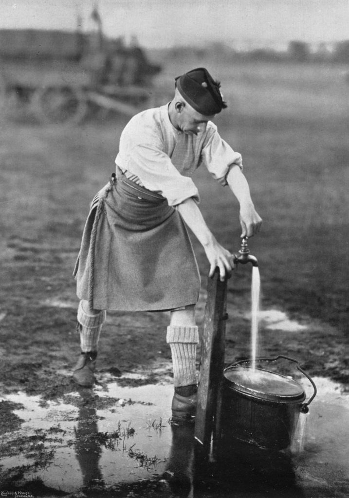Detail of Camp like, getting water by Gregory & Co