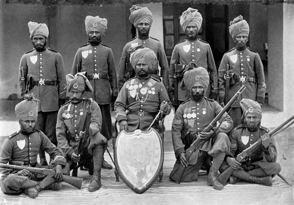 Detail of The champion shooting team of the 26th Punjab Regiment of Bengal Infantry by T Winter