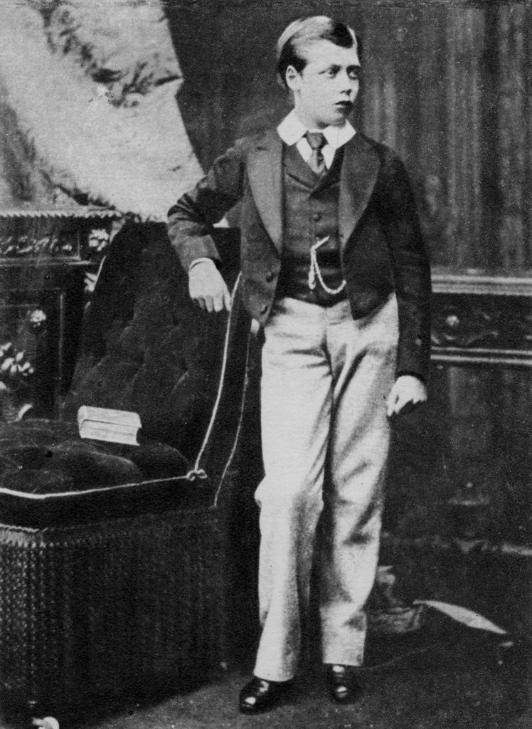 Detail of Prince George aged eleven by Elliott & Fry
