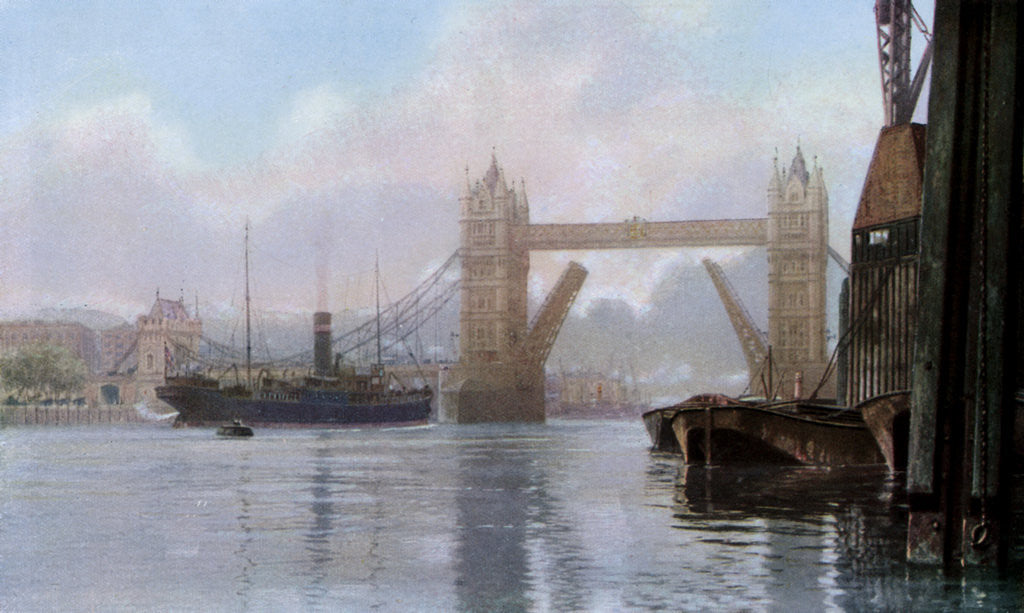 Detail of Tower Bridge, London by Anonymous