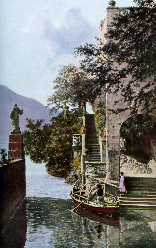 Detail of Villa del Balbianello, Lenno, Lake Como, Italy by Donald McLeish
