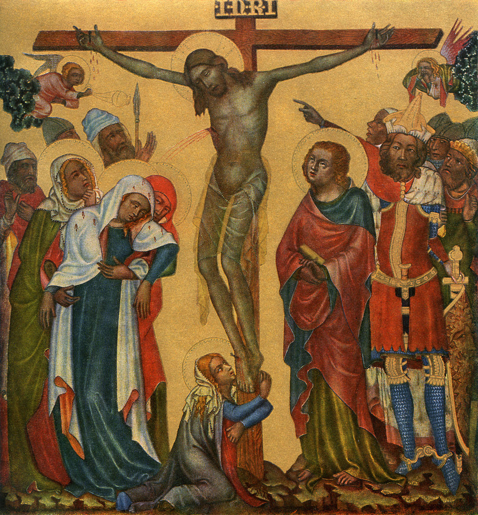 Detail of Crucifixion by Master of the Vyssi Brod Altar