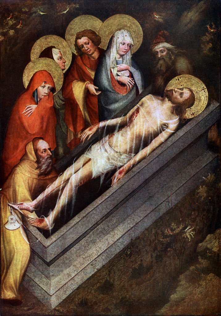 The Tomb of Christ', Master of the Trebon Altarpiece, about 1380 by Master of the Trebon Altarpiece