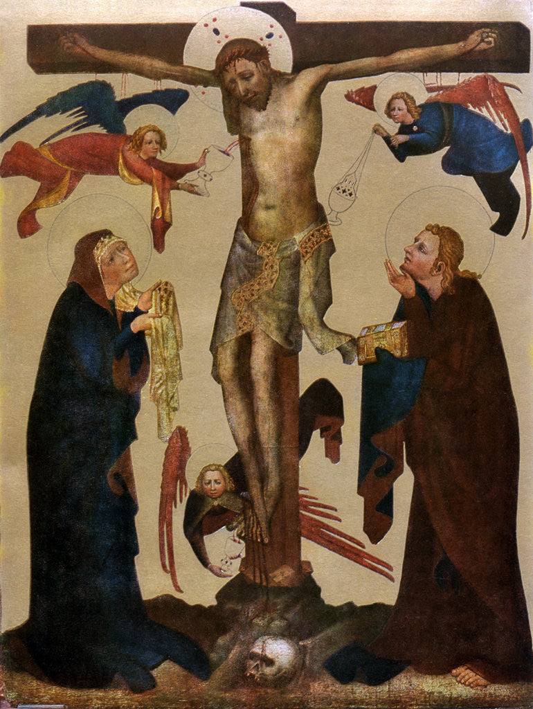 Detail of The Vyssi Brod 'Crucifixion', before 1400 by Master of the Vyssi Brod Altar