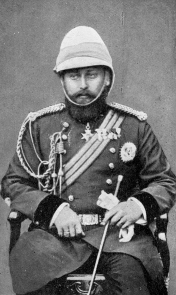 Detail of King Edward VII of the United Kingdom in military uniform by Anonymous